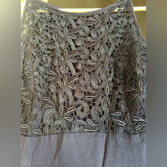 Vintage 90's Jessica McClintock Blue Crochet Maxi Party Prom Dress Size 8 - Picture 9 of 11